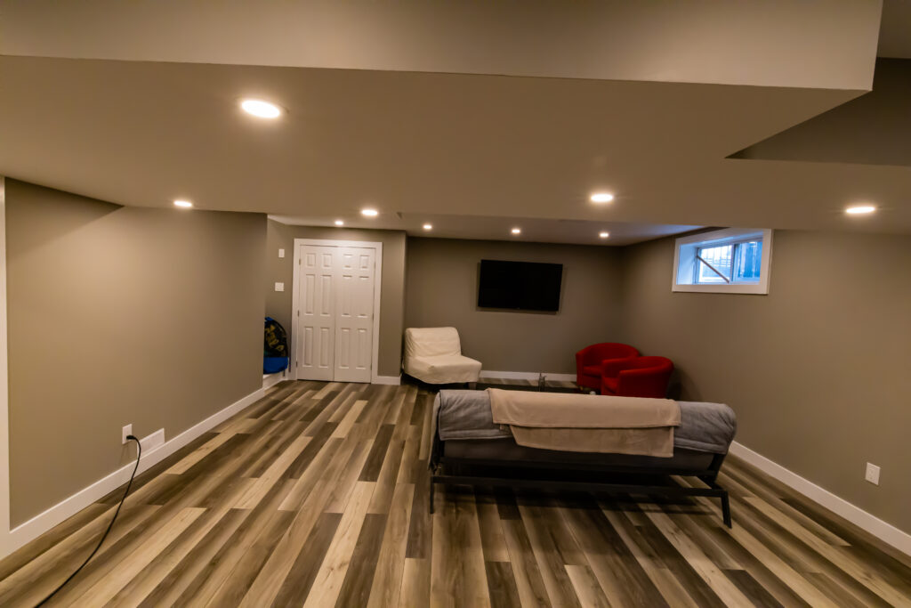 Finished basement rec room Ottawa