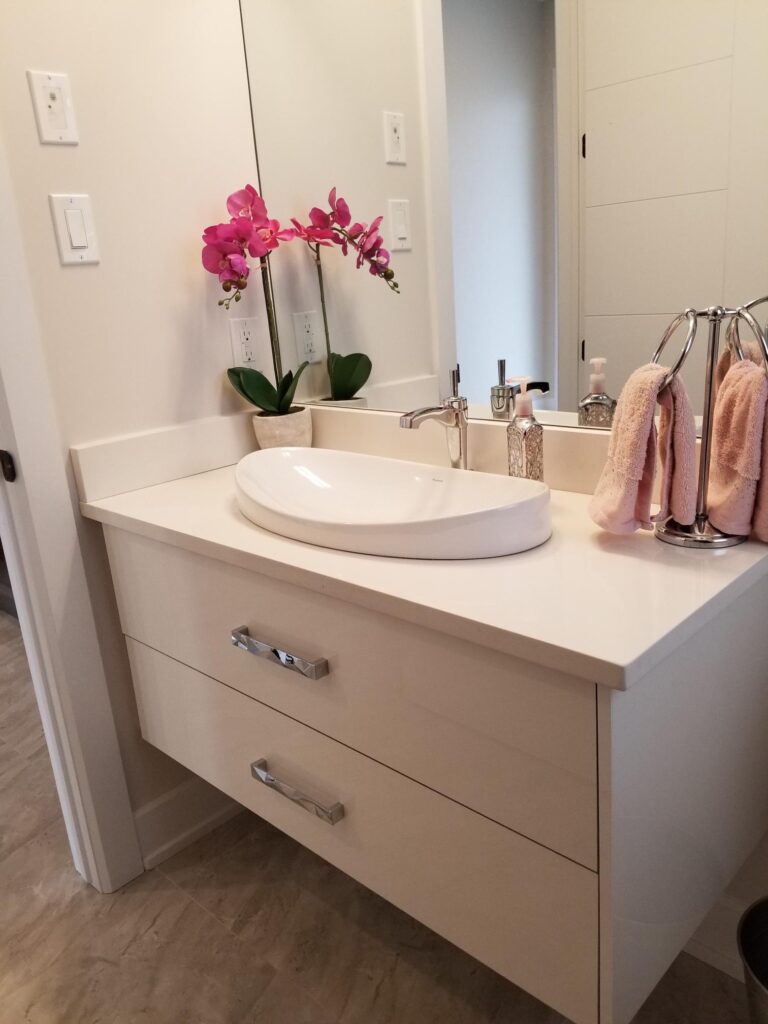 new bathroom vanity renovation