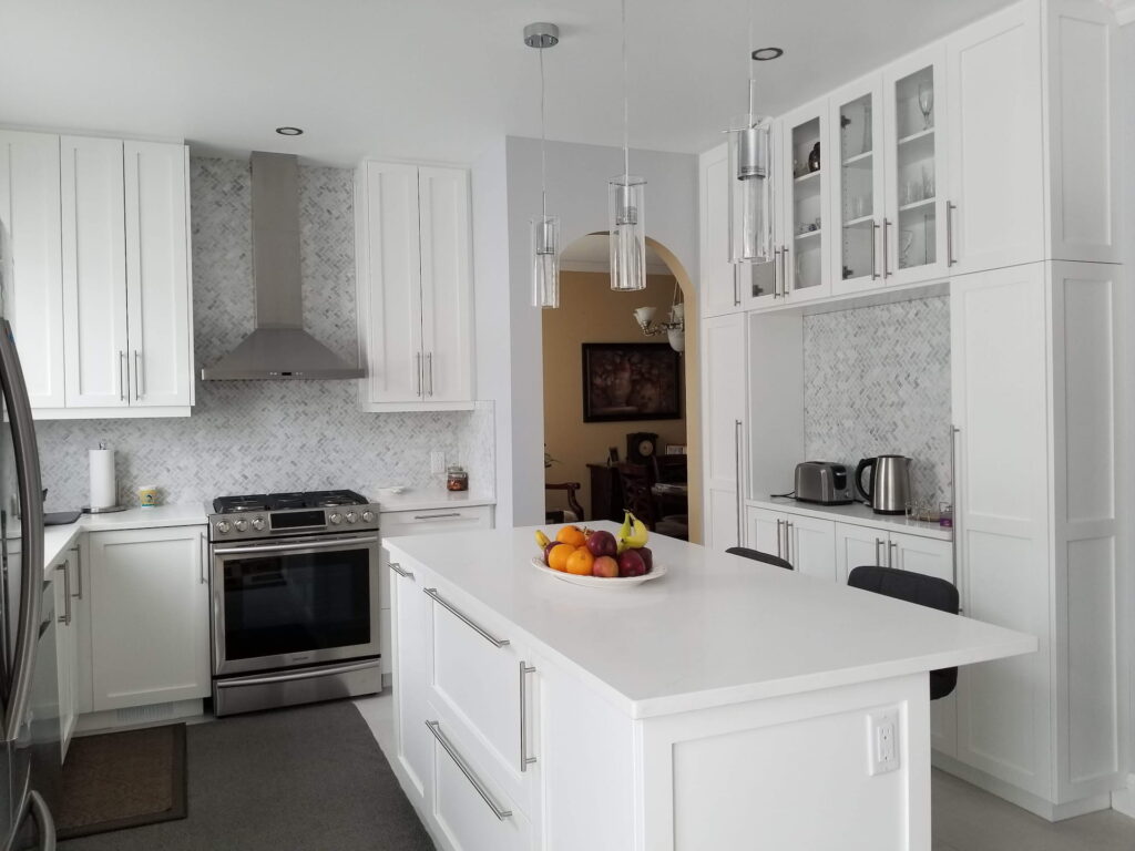white kitchen renovation in ottawa