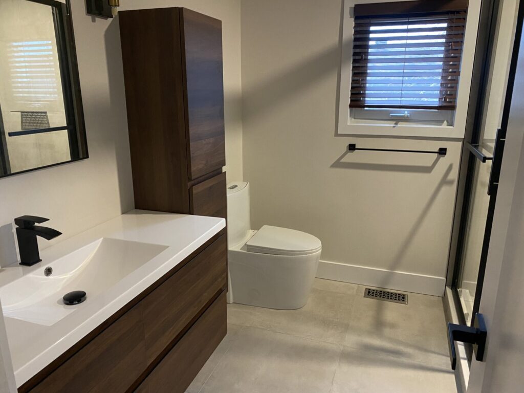 Powder Room renovation in Westboro