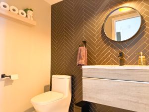 Powder Bathroom renovation in Westboro