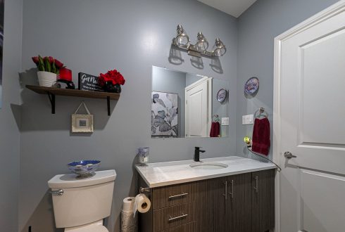 Powder room transformation in Carp