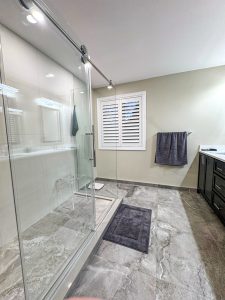 bath to shower conversion bathroom addition in Westobro