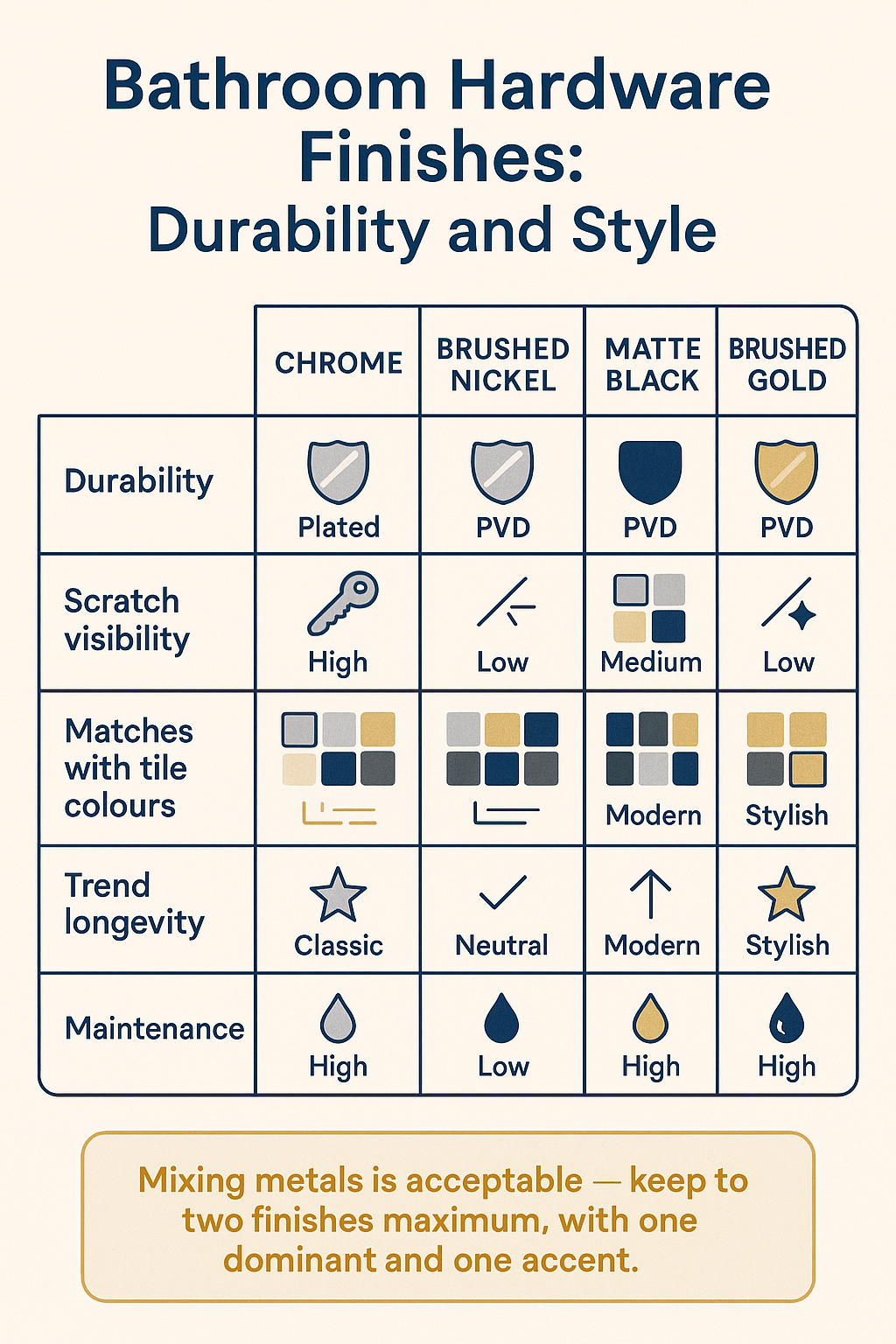 Choosing Bathroom Hardware diagram