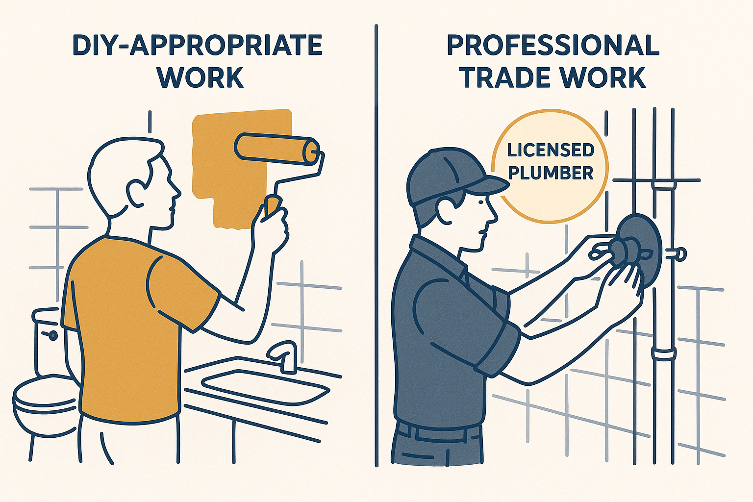 Diy Vs Hiring Contractor Bathroom