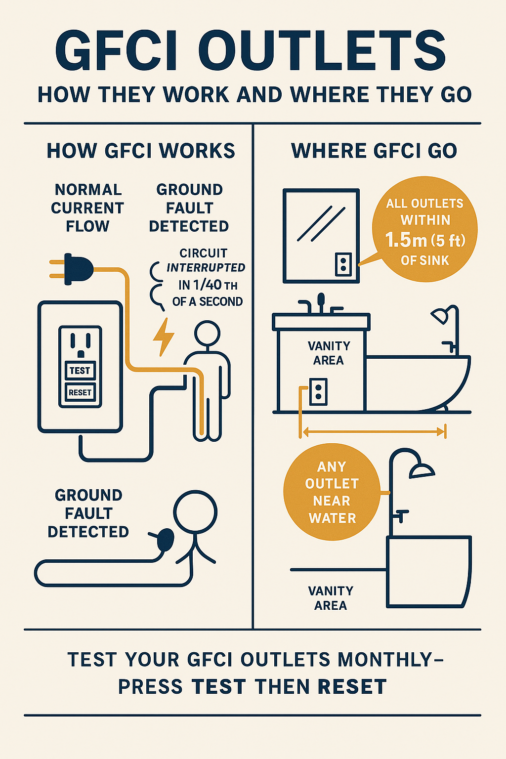 Gfci Outlets Bathrooms diagram