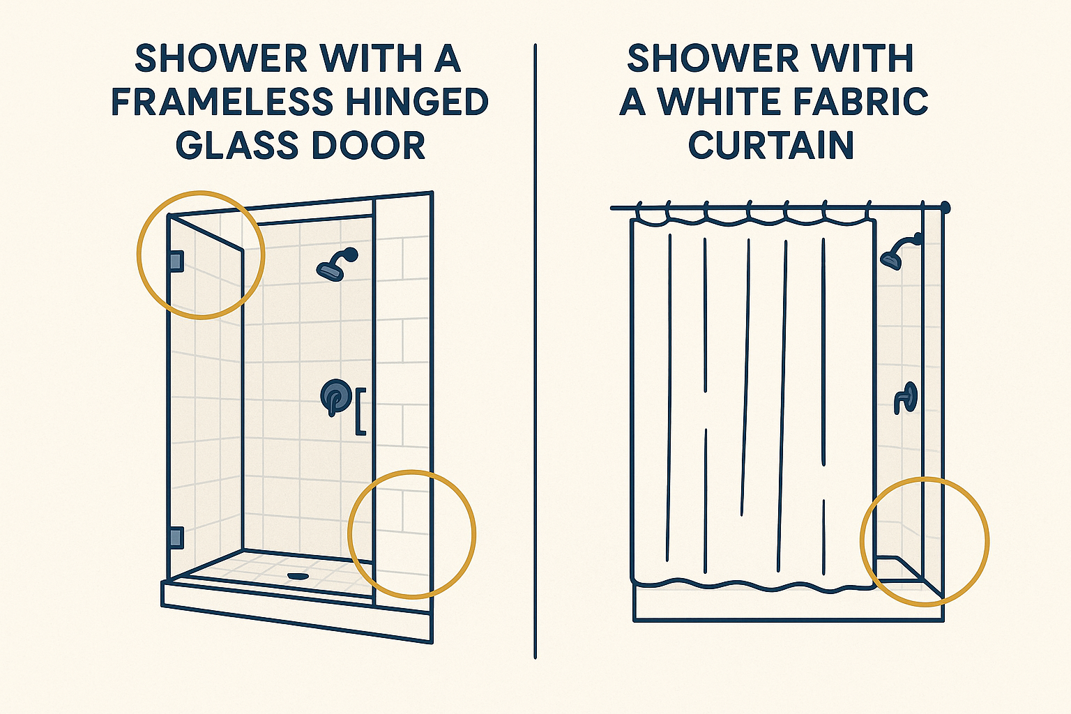Glass Shower Doors Vs Curtains