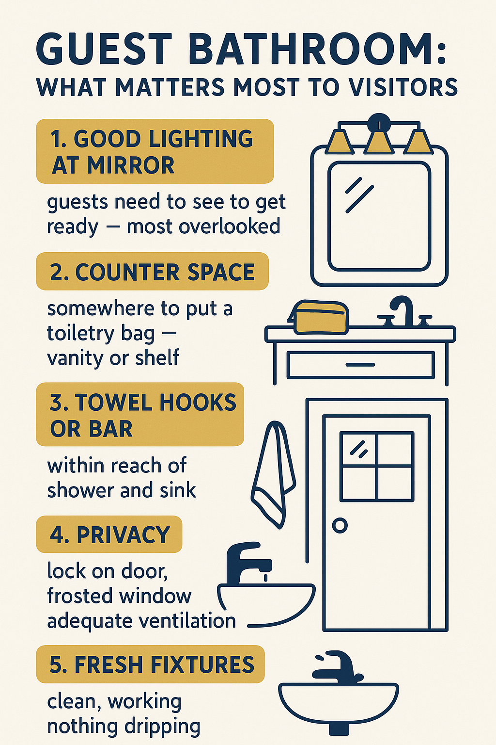 Guest Bathroom Renovation diagram