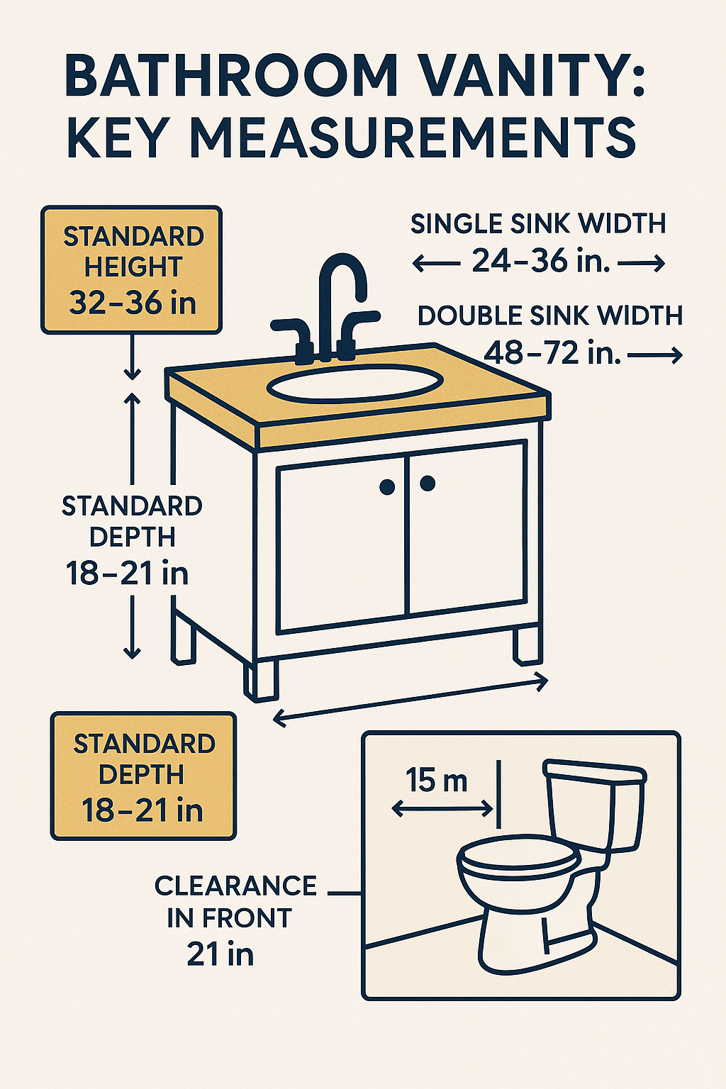 How To Choose Bathroom Vanity diagram
