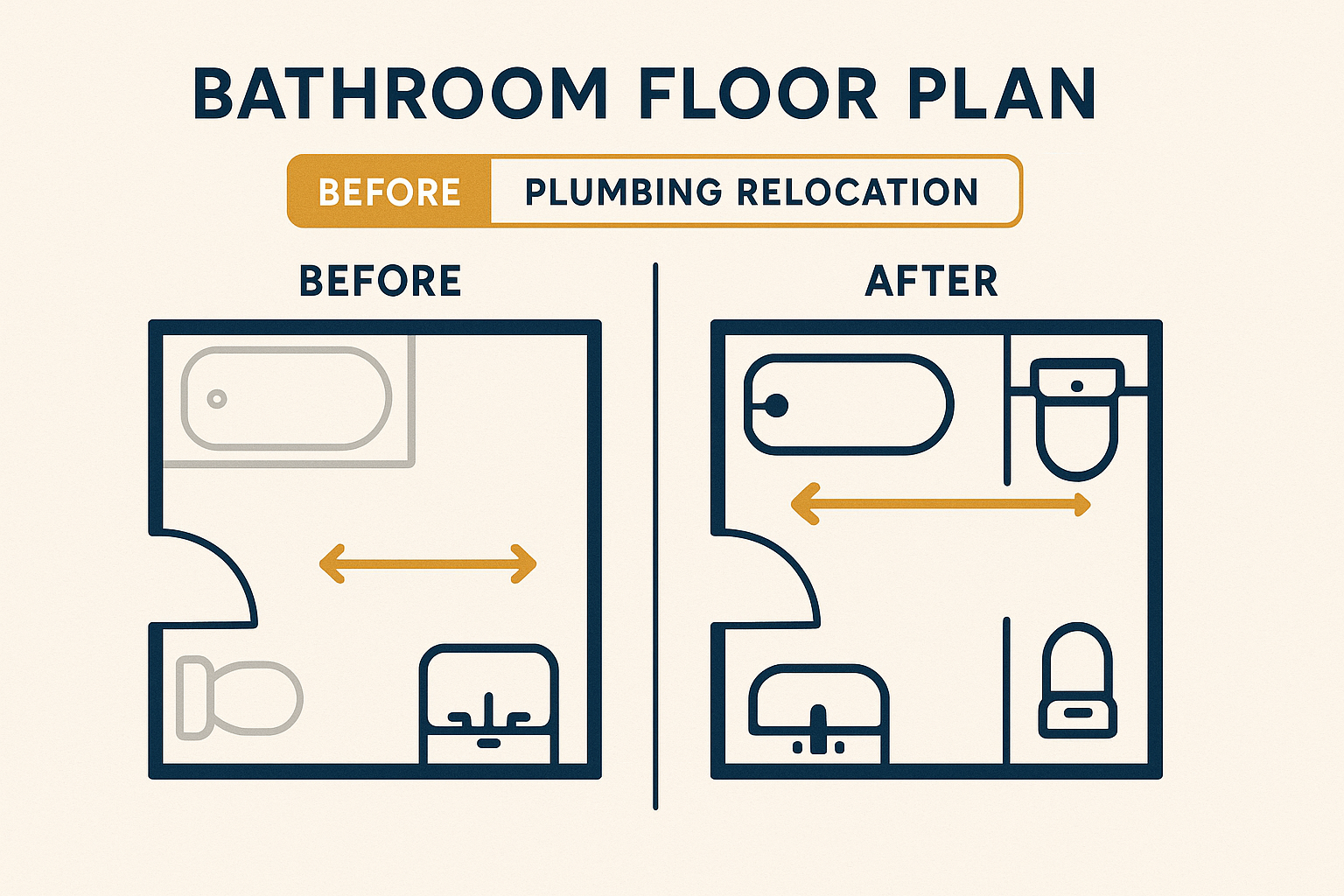 How To Move Plumbing Bathroom