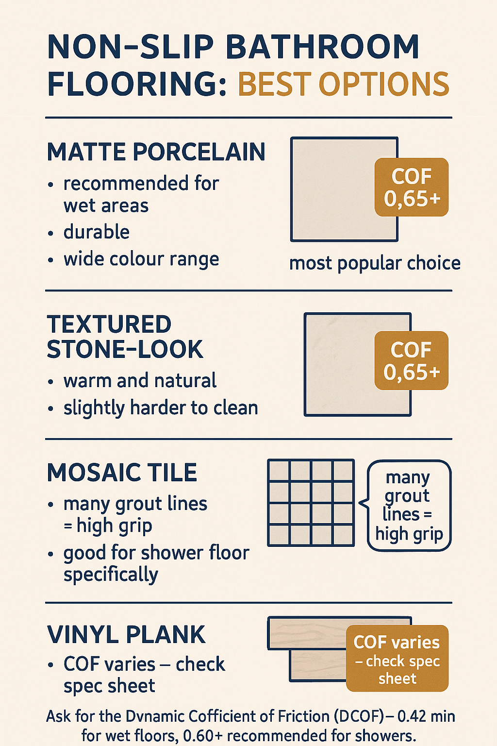 Non Slip Bathroom Flooring diagram